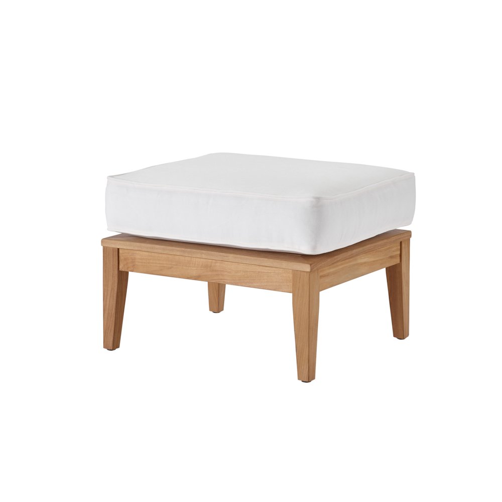 Chesapeake Ottoman In Grade A Natural Teak Color. Picture 2