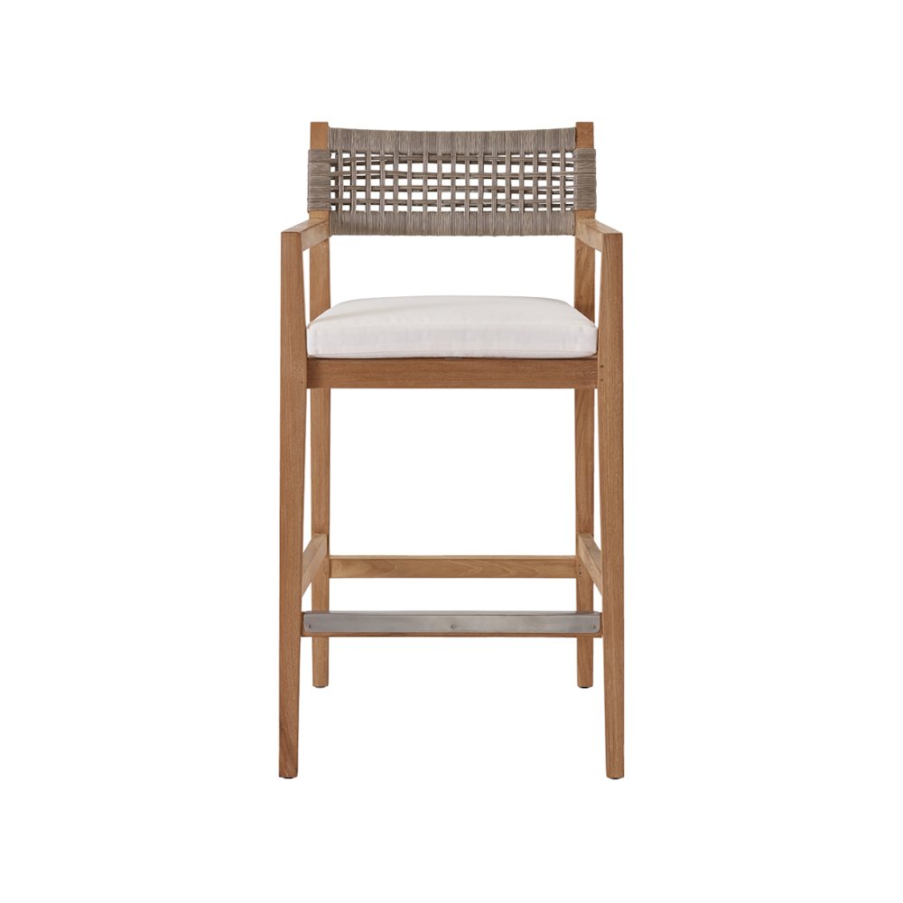 Chesapeak Bar Stool In Stainless Steel Color. Picture 1