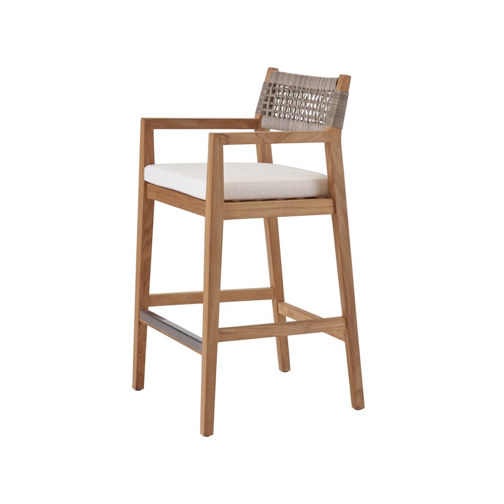 Chesapeak Bar Stool In Stainless Steel Color. Picture 2