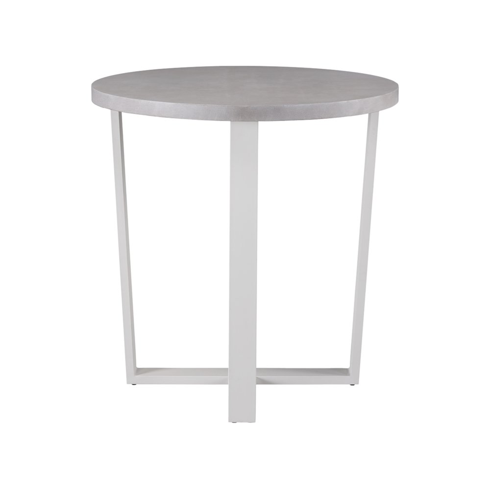South Beach Bar Table In Chalk Aluminum Color. Picture 1