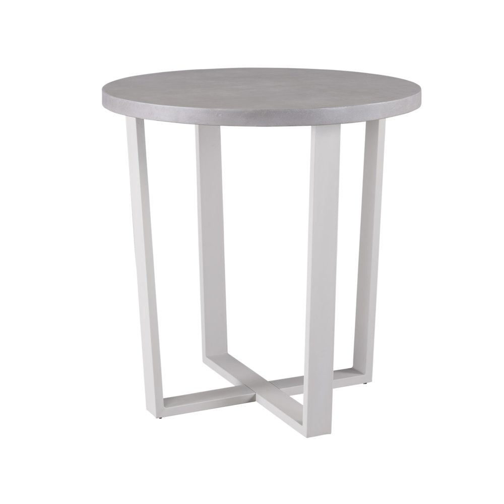South Beach Bar Table In Chalk Aluminum Color. Picture 2