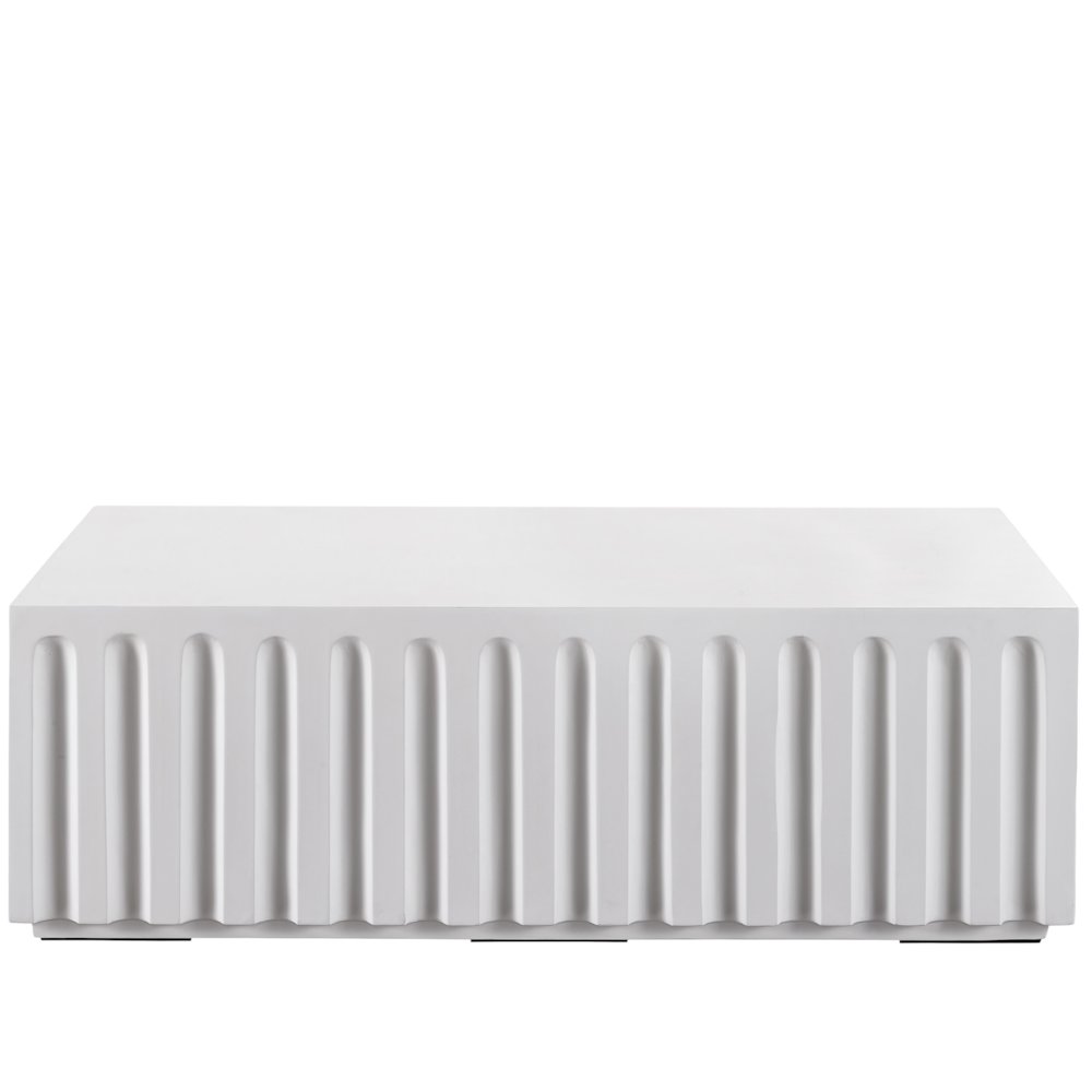 Edisto Cocktail Table In Abaco White Color. Picture 1