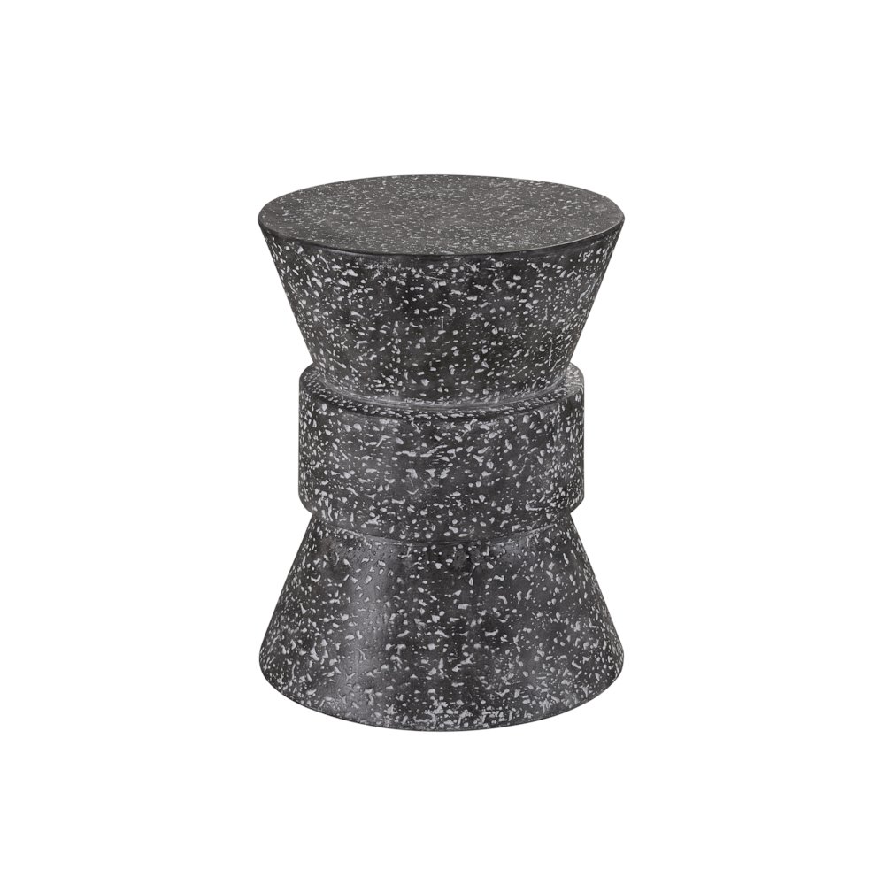 Stinson Accent Table In Speckled Gray Color. Picture 1