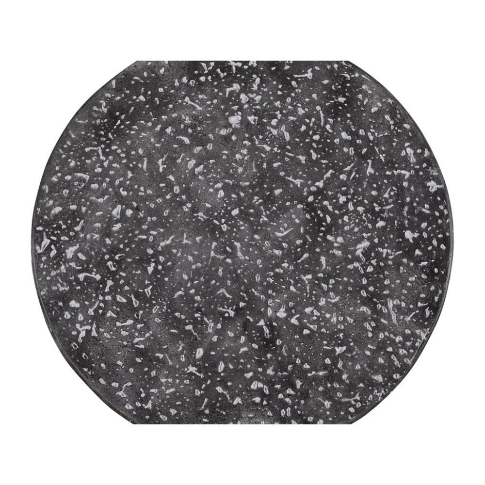 Gray Concrete  Accent Table for Patio or Living Room Use – Round Side Table. Picture 4