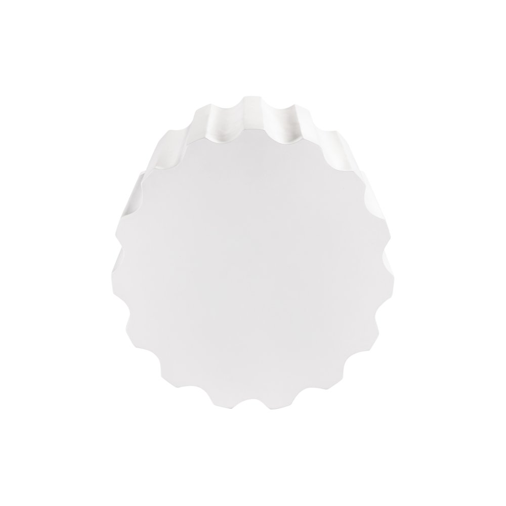 Edisto Side Table In Abaco White Color. Picture 2