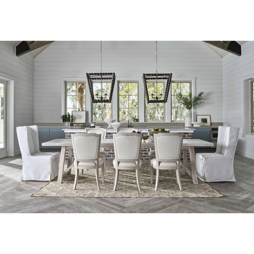 Getaway Upholstered Back Side Chair (Set Of 2) In Sea Oat Color. Picture 5