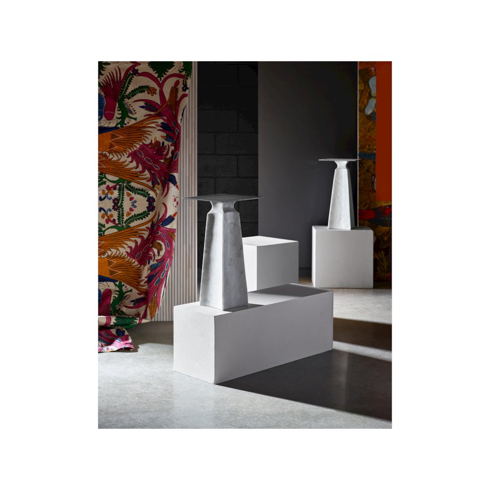 Figuration Side Table Wmarble Base. Picture 3