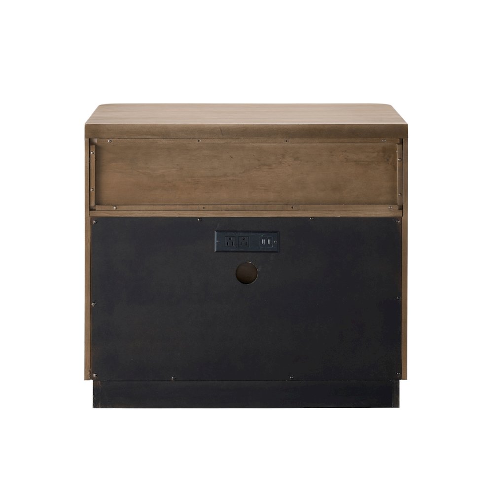 Nomad Nightstand In Tech Oak Color. Picture 3