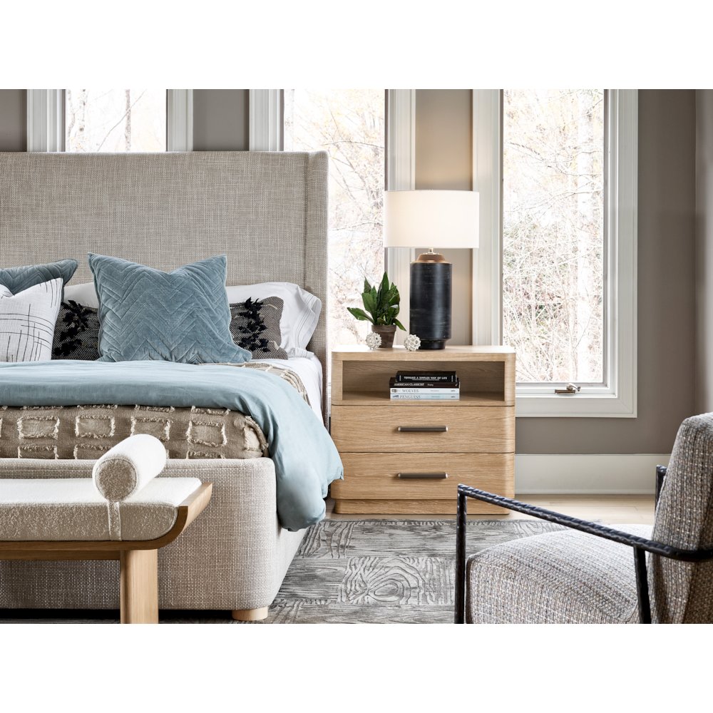 Nomad Nightstand In Tech Oak Color. Picture 4