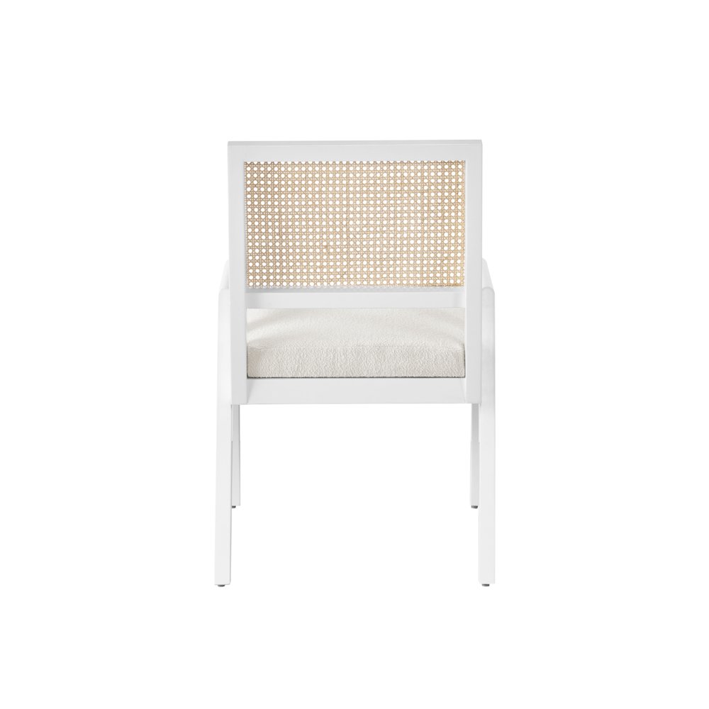 Sonora Arm Chair Pair In Cane/Glacier Color. Picture 3
