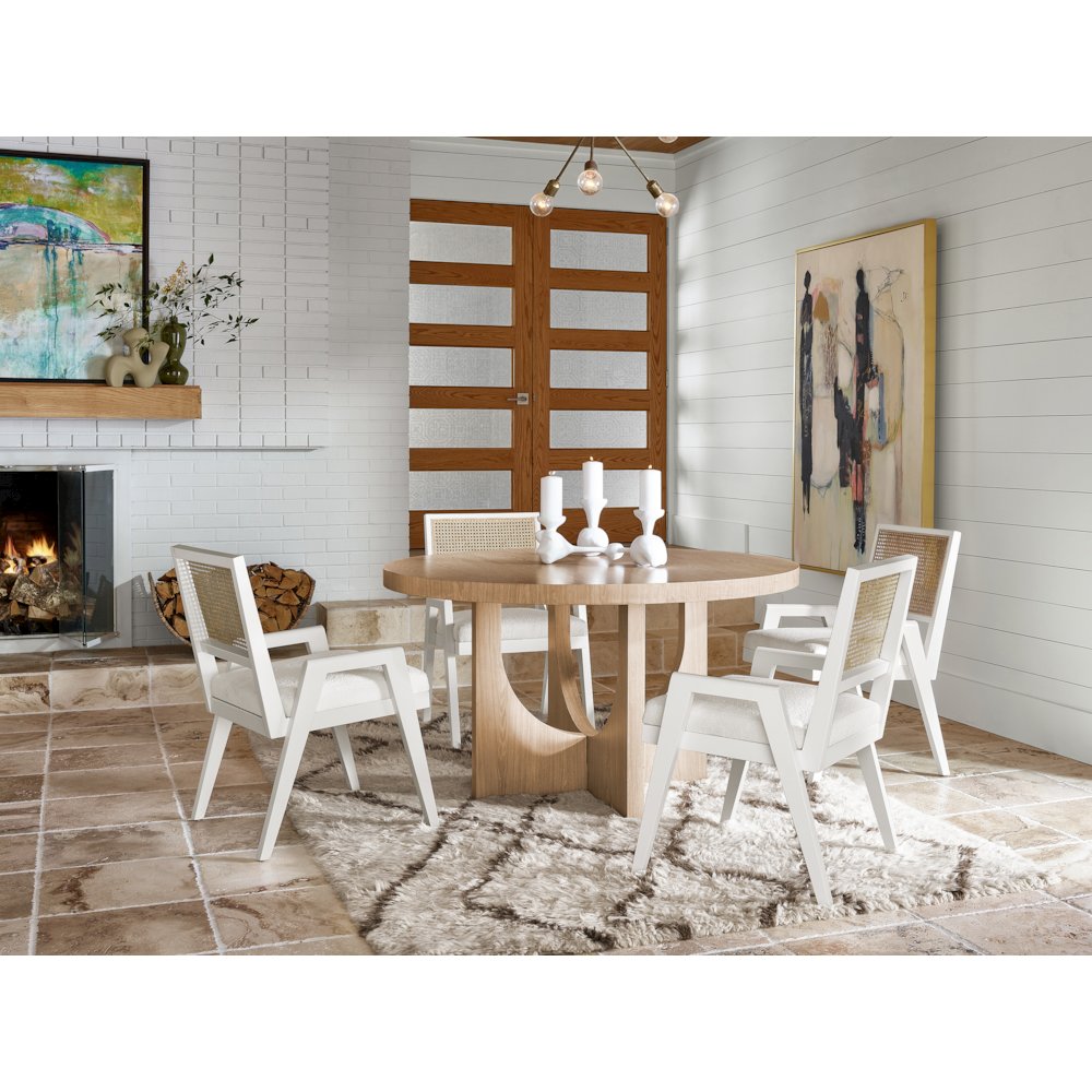 Sonora Arm Chair Pair In Cane/Glacier Color. Picture 4