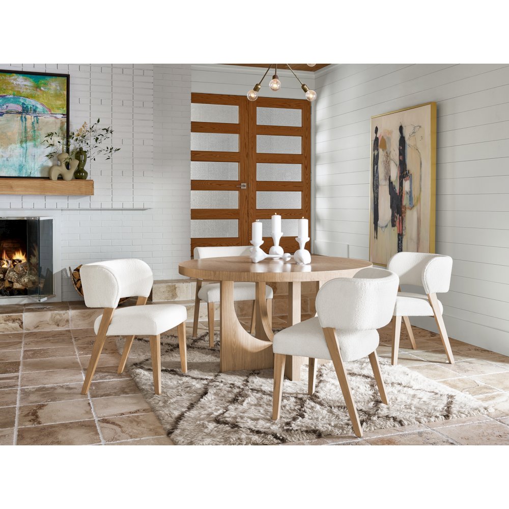 Prier Side Chair Pair In White Oak Color. Picture 5