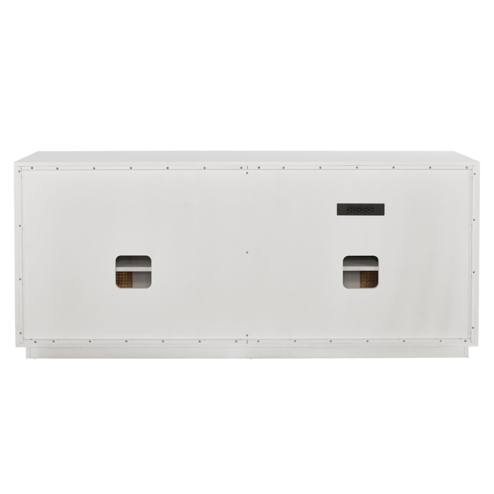 Nomad Credenza In Cane/Glacier Color. Picture 4
