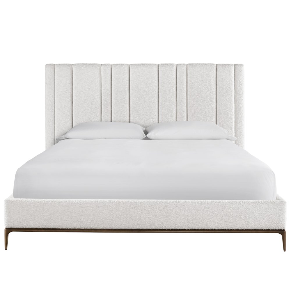 Summerland Bed Queen 50 In Satin Bronze Color. Picture 1