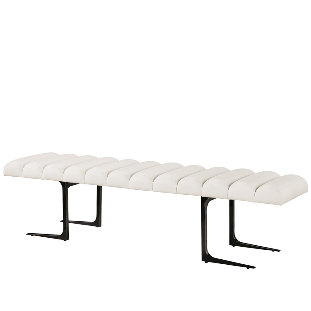 Devereux Bed Bench In Satin Bronze Color. Picture 2