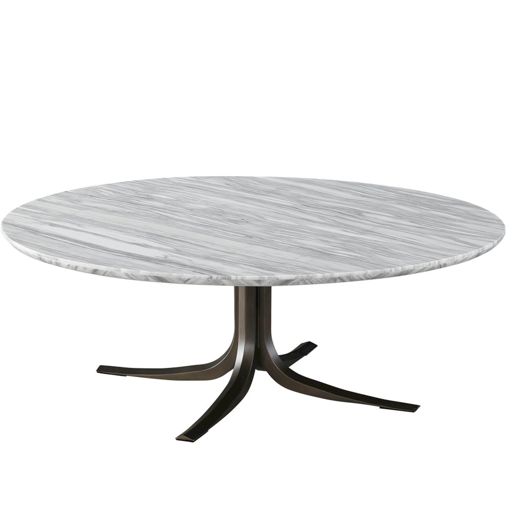 Aro Cocktail Table In Satin Bronze Color. Picture 2