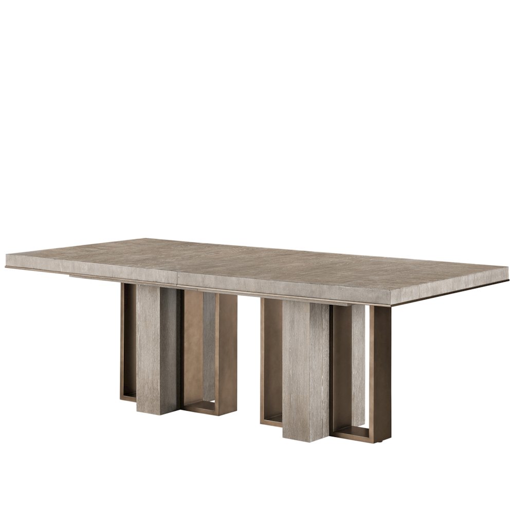 Del Monte Dining Table In Weathered Oak Color. Picture 3