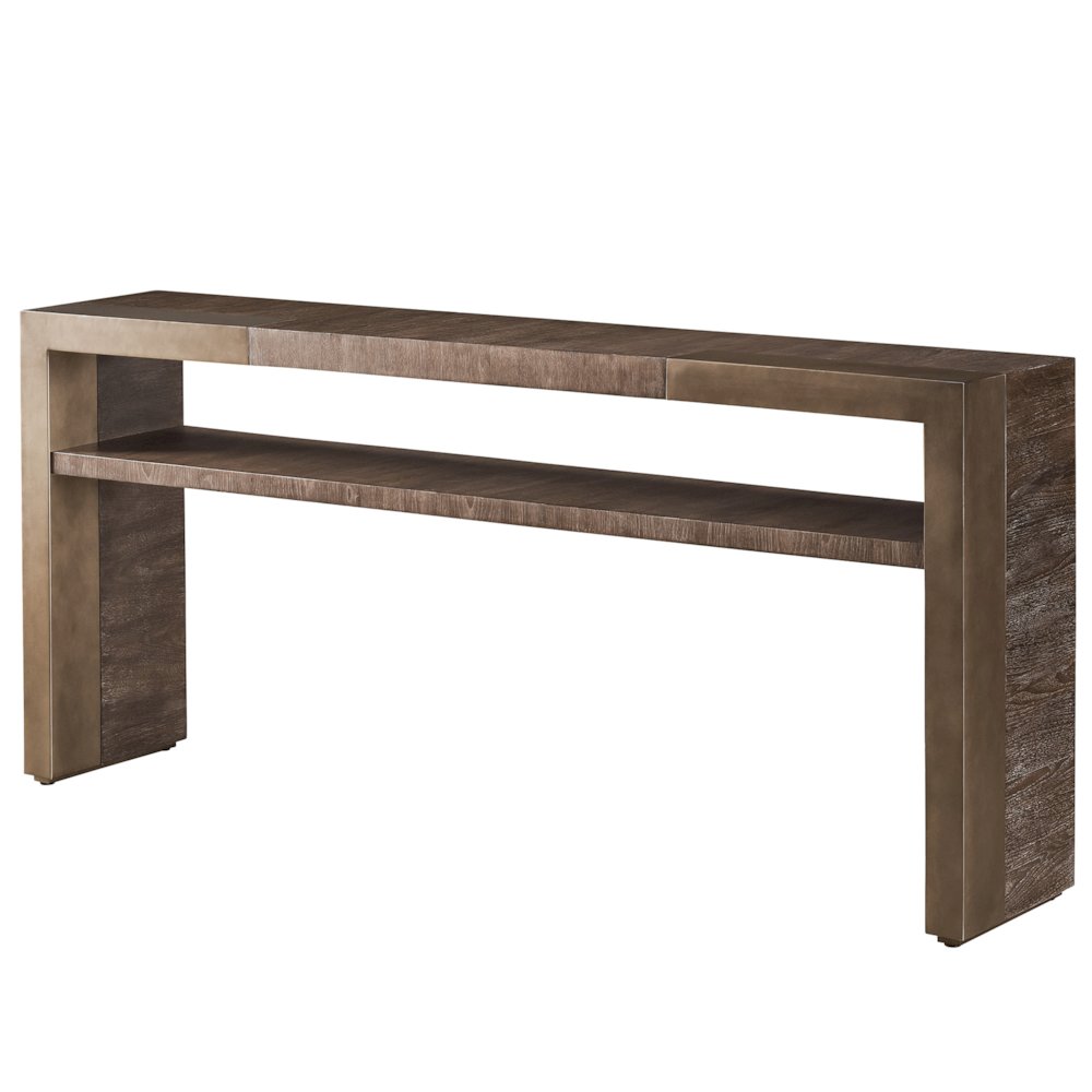 Cortado Sofa Table In Otter Color. Picture 2