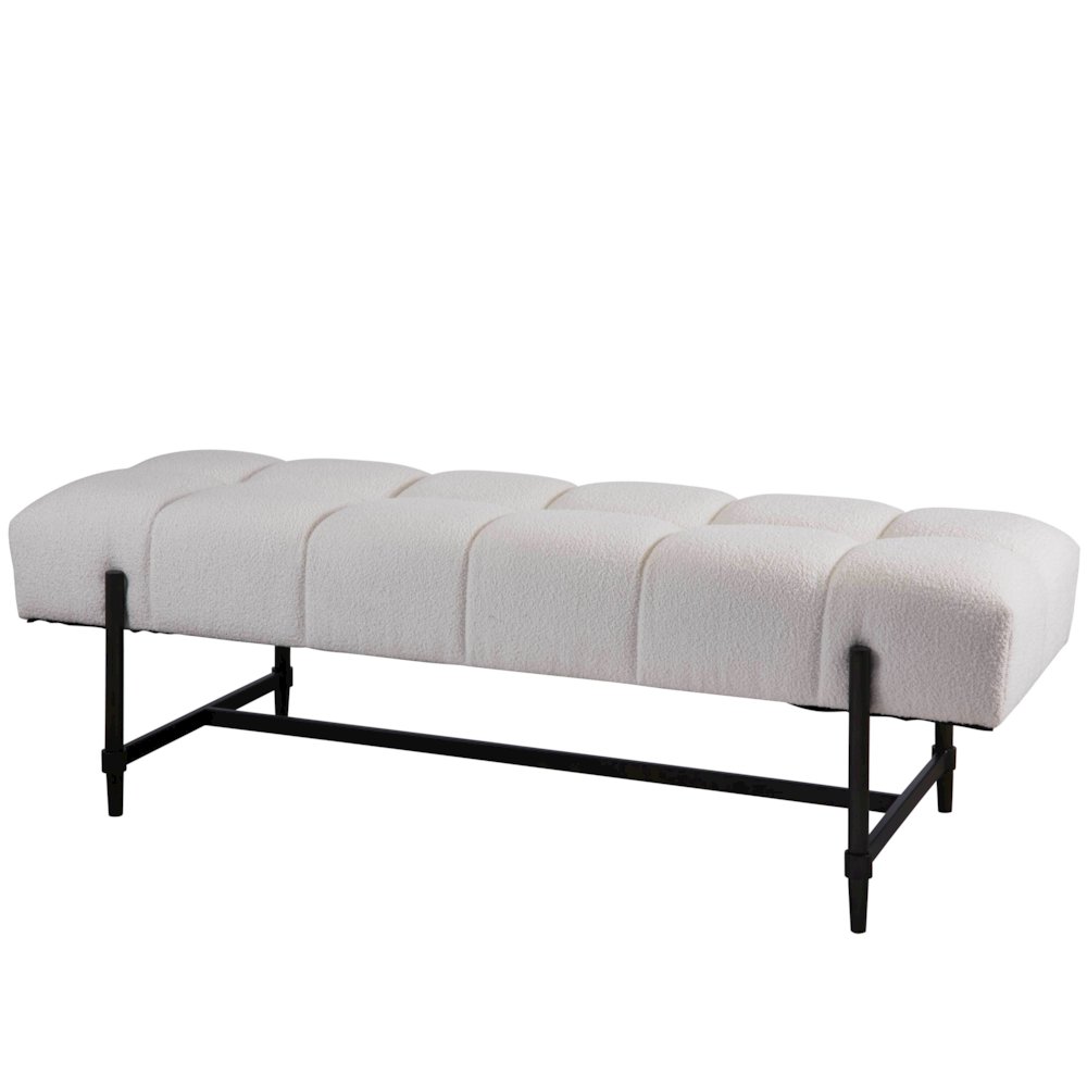 Bench In Soft Matte Black Color. Picture 2