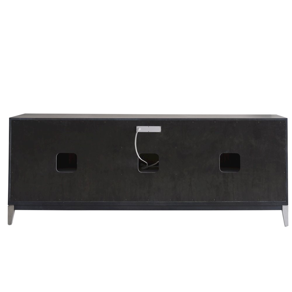 Entertainment Credenza In Rolling Fog Color. Picture 4