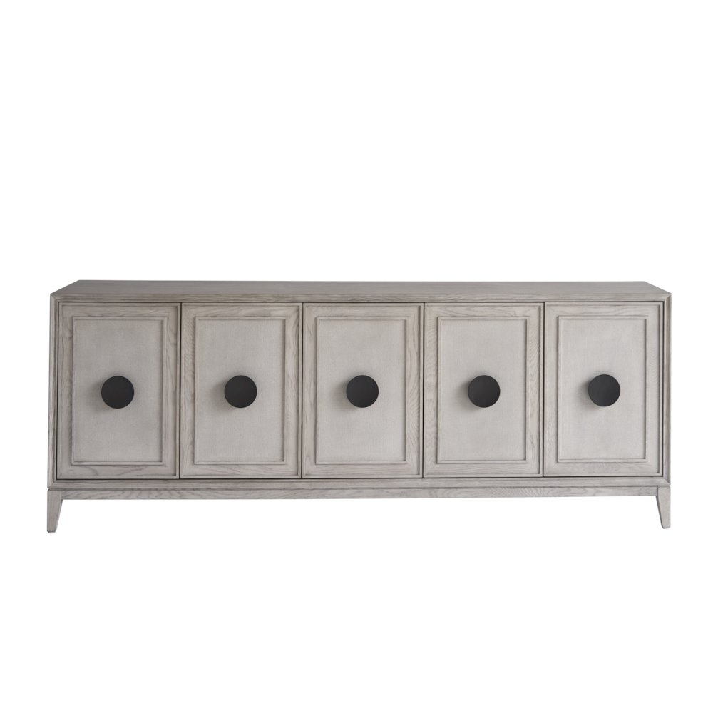Entertainment Credenza In Rolling Fog Color. Picture 1
