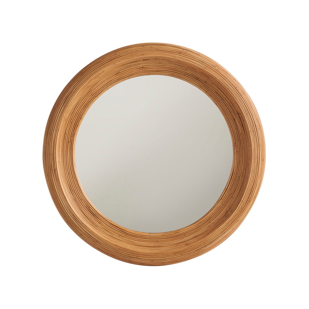 Lakeway Mirror In Natural Rattan Color. Picture 1
