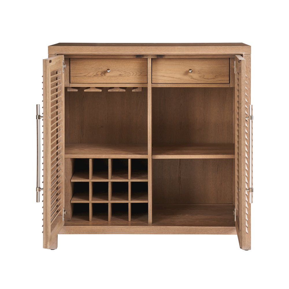 Weekender Bar Cabinet In Sand Dune Color. Picture 3
