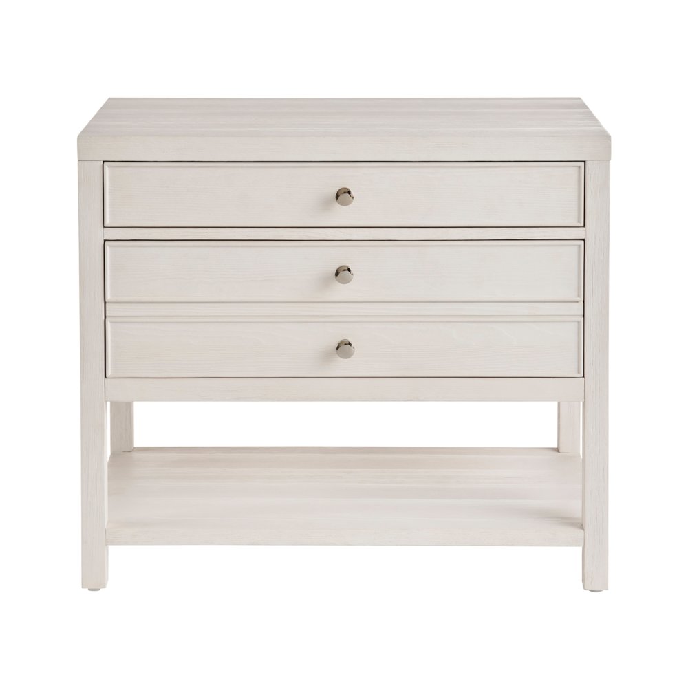 Saugatuck Nightstand In White Sand Color. Picture 1