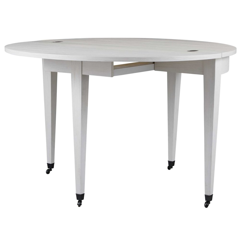Watercolor Dining Table In White Sand Color. Picture 2