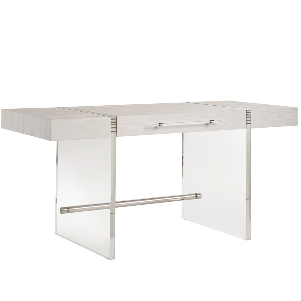 Cabo Writing Desk In White Sand Color. Picture 2
