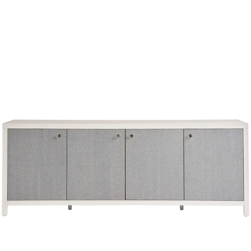 Captiva Credenza In White Sand/Blue Seagrass Color. Picture 1
