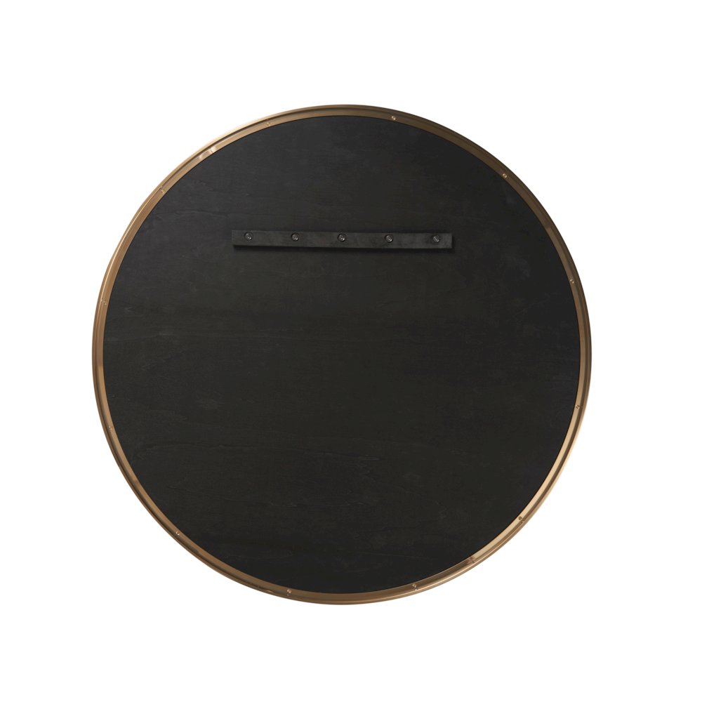 Orion Mirror  In White Satin Bronze Color. Picture 2