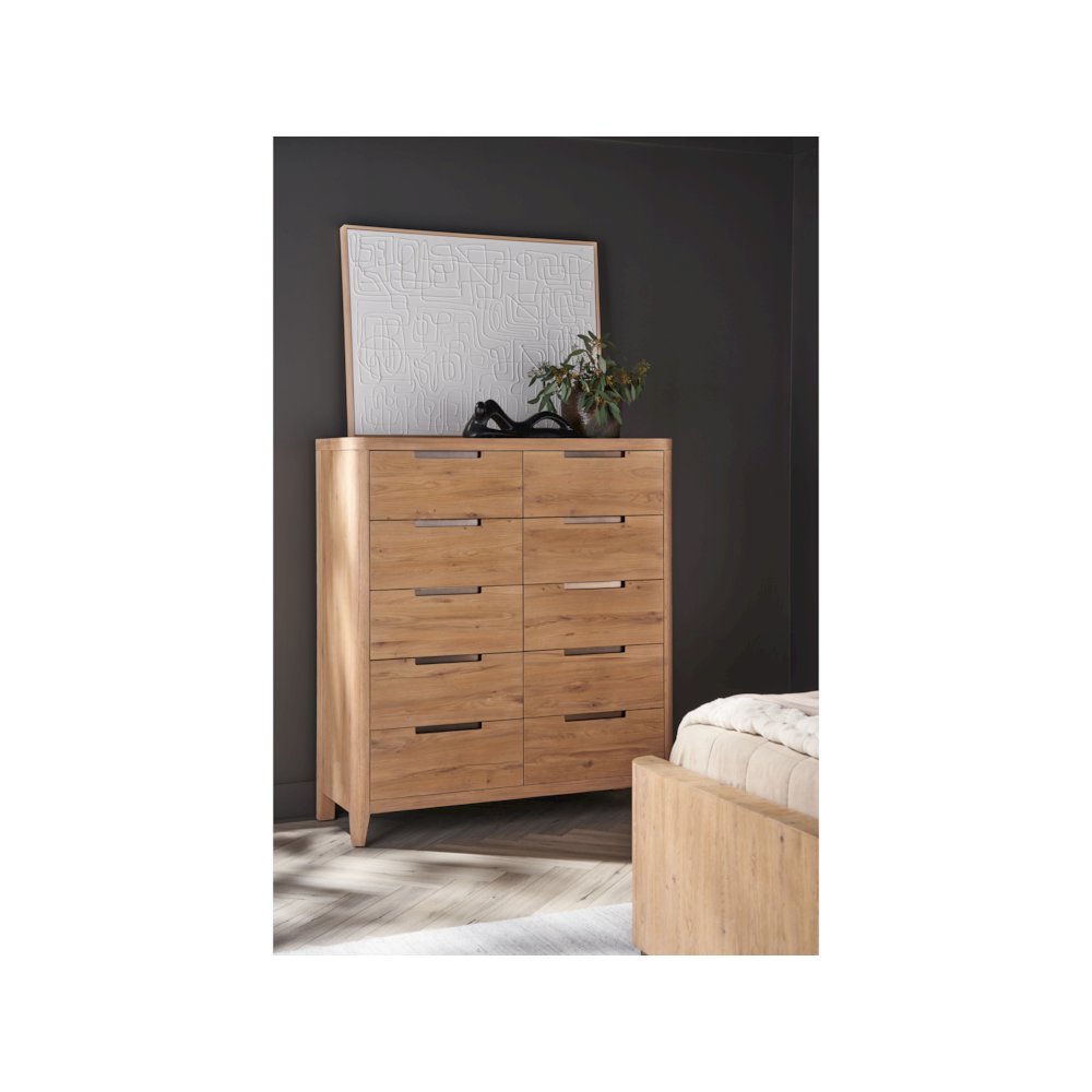 Walker Drawer Chest In Organic Natural Oak Color. Picture 4
