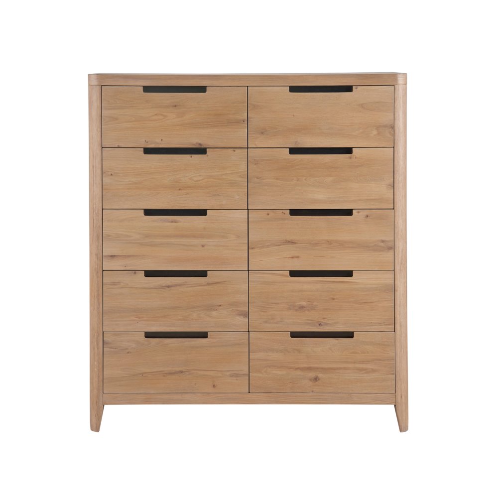 Walker Drawer Chest In Organic Natural Oak Color. Picture 1