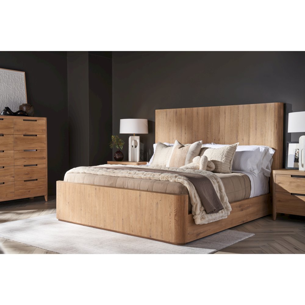 Walker Bed Queen In Organic Natural Oak Color. Picture 3