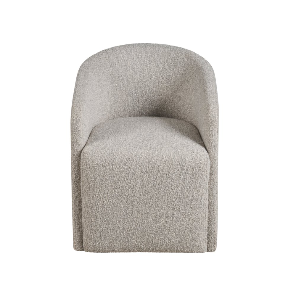 Marlow Dining Chair In Aged Satin Pewter Color. Picture 1
