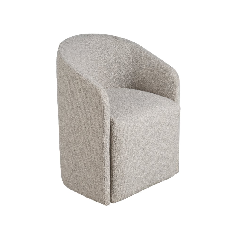 Marlow Dining Chair In Aged Satin Pewter Color. Picture 2
