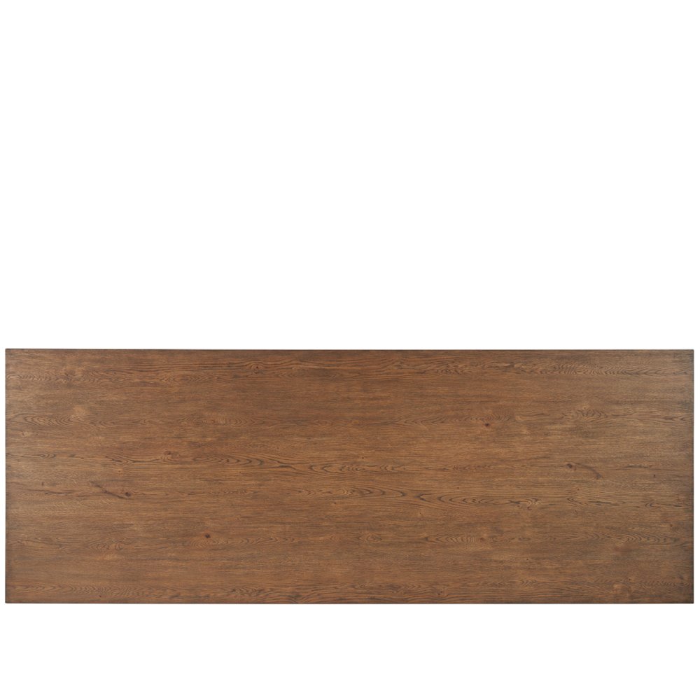 Eden Dining Table In Medium Brown Oak Color. Picture 3
