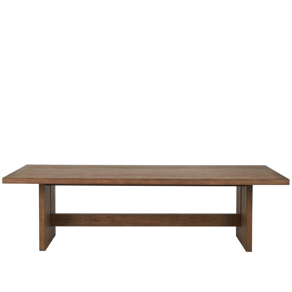 Eden Dining Table In Medium Brown Oak Color. Picture 1