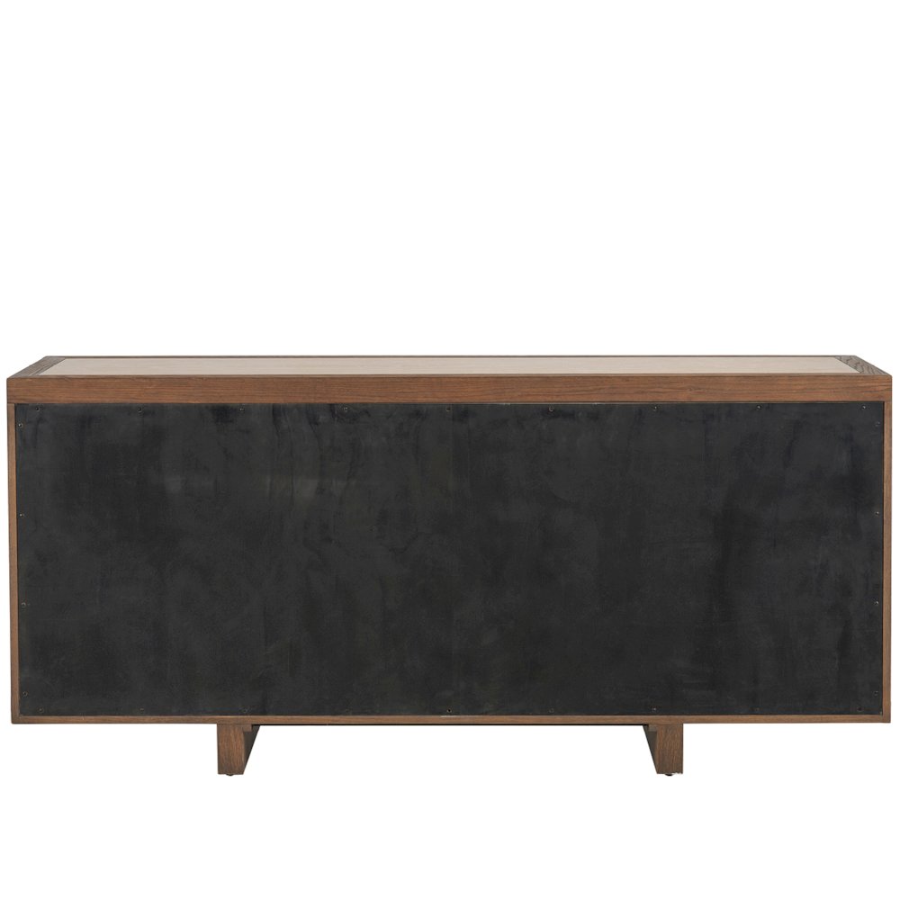 Veda Credenza In Medium Brown Oak Color. Picture 4