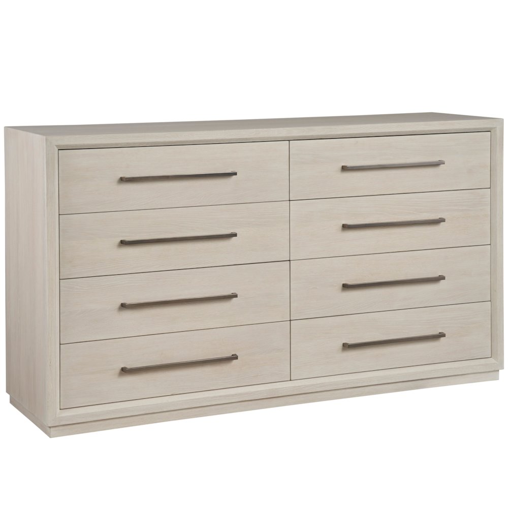 Astrid Drawer Dresser In Whie Oak Color. Picture 2