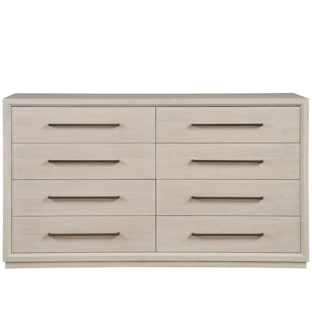 Astrid Drawer Dresser In Whie Oak Color. Picture 1