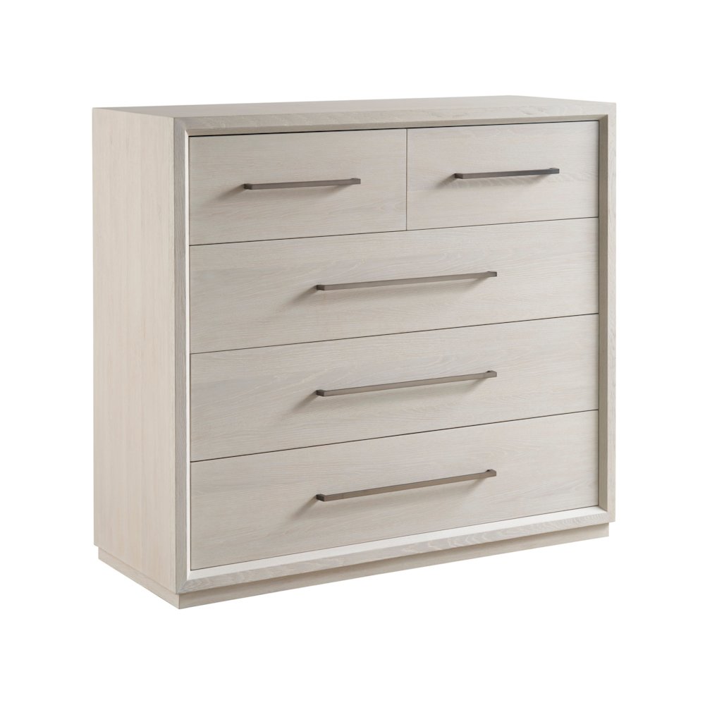 Astrid Drawer Chest In White Oak Color. Picture 2