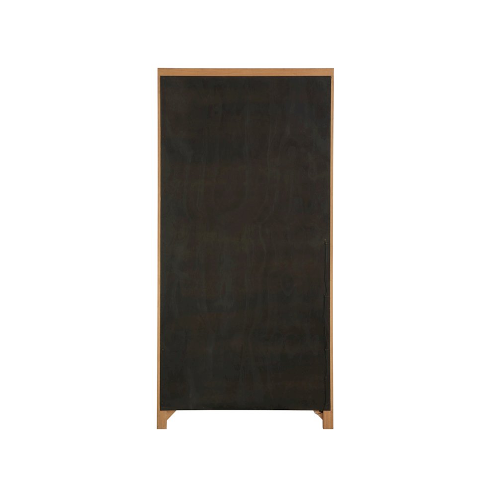 Zella Display Cabinet In Natural Oak  Color. Picture 4