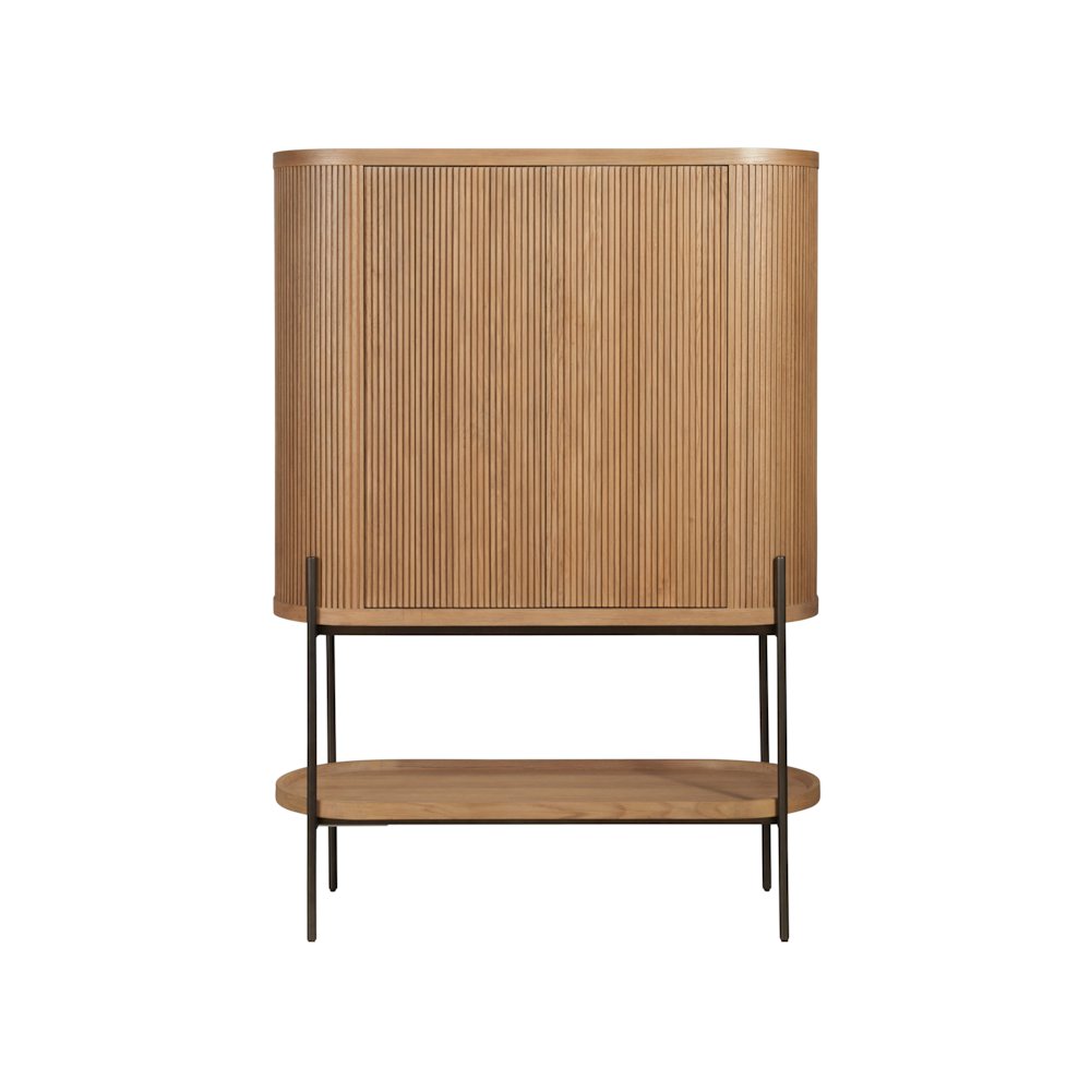 Linnea Bar Cabinet In Natural Oak  Color. Picture 1