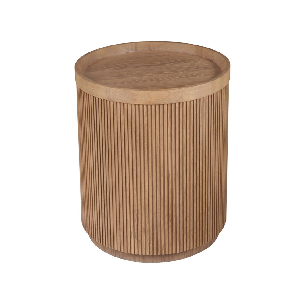 Lumi Side Table In Natural Oak  Color. Picture 1