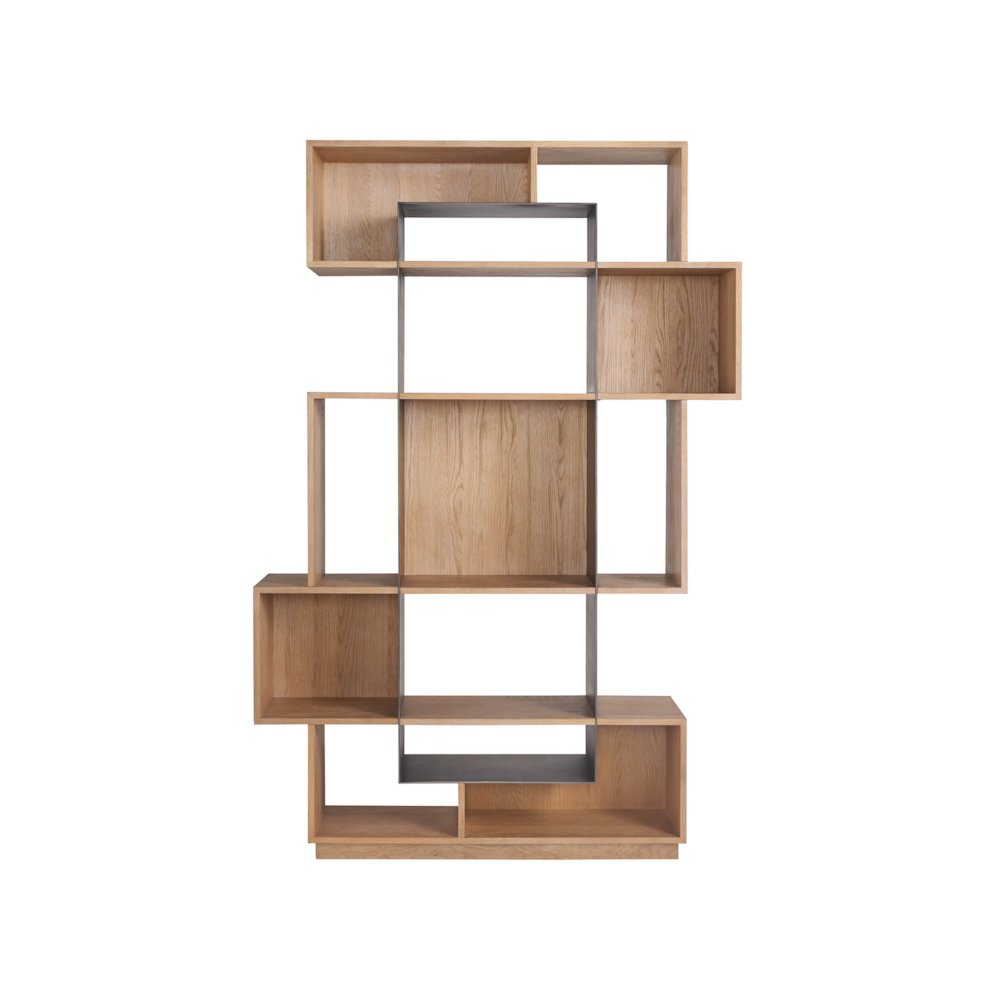 Jaxon Etagere In Natural Oak  Color. Picture 1