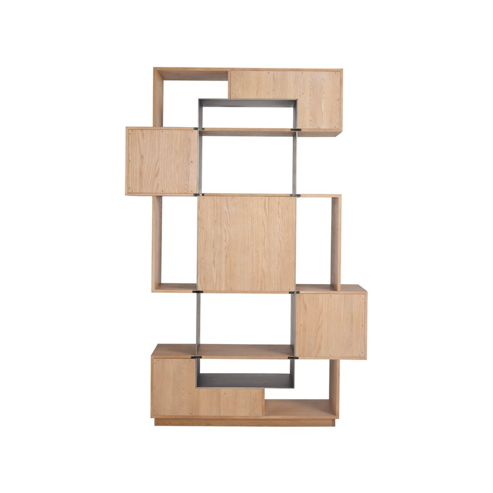 Jaxon Etagere In Natural Oak  Color. Picture 3