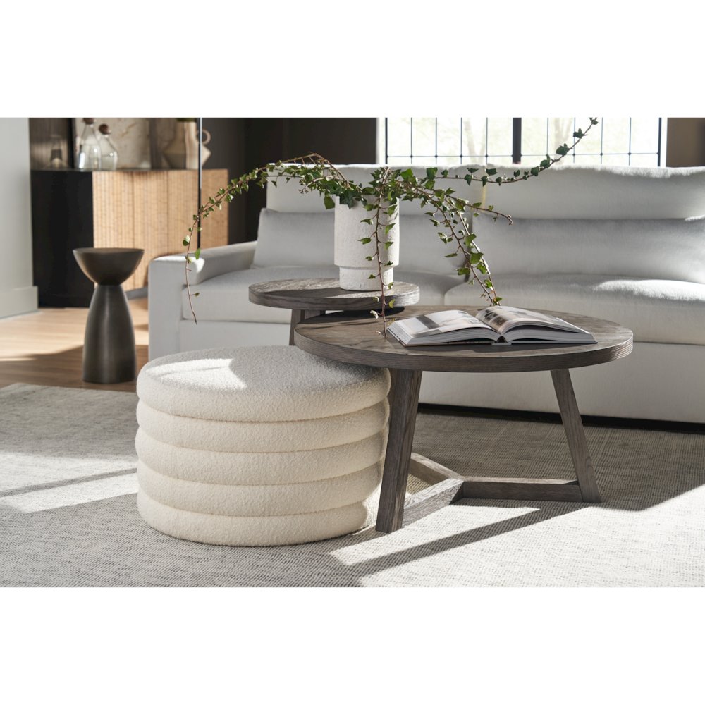Muse Bunching Table Large In Washed Charcoal Color. Picture 3