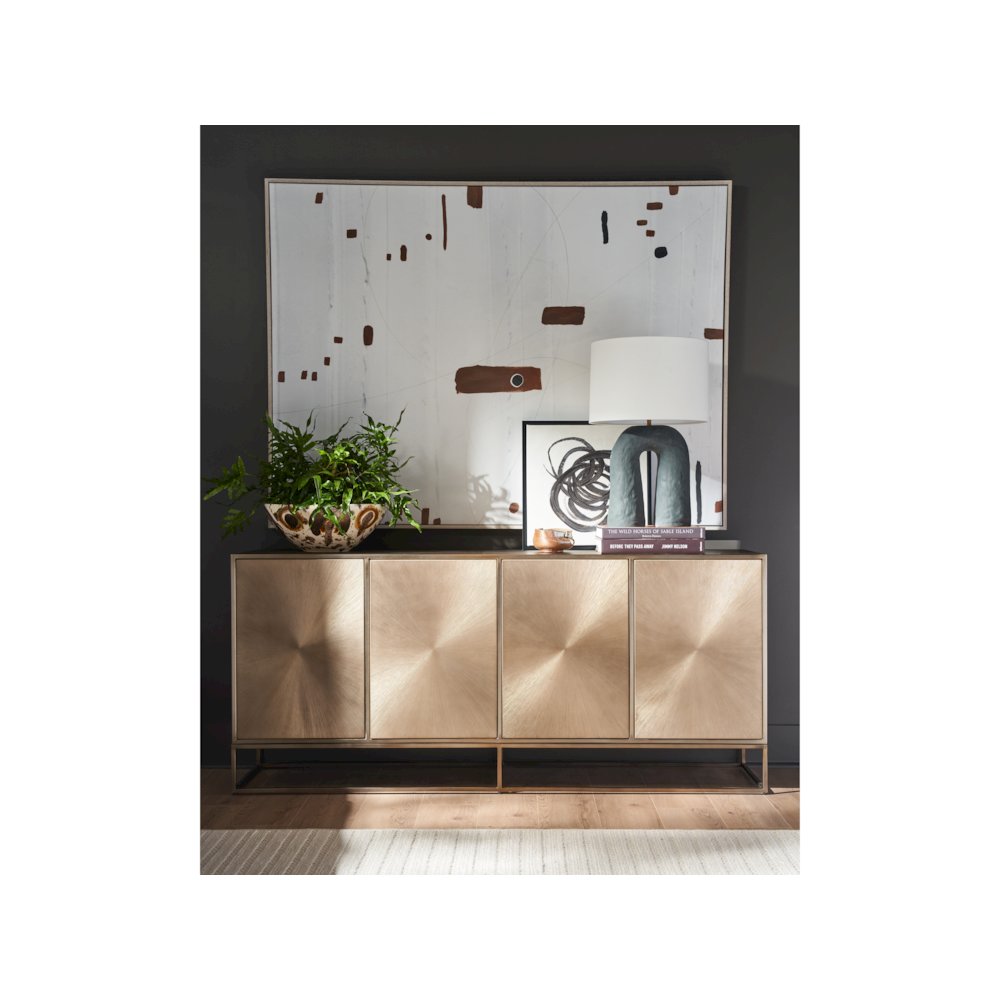 Fusion Credenza In Aged Brass Color. Picture 5